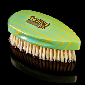 Torino Pro Wave Brush #242 black bristles offer firmer feel for controlled stimulation.