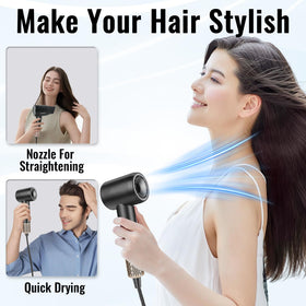 TORMOC magnetic nozzle and travel bag enable precise styling anywhere.