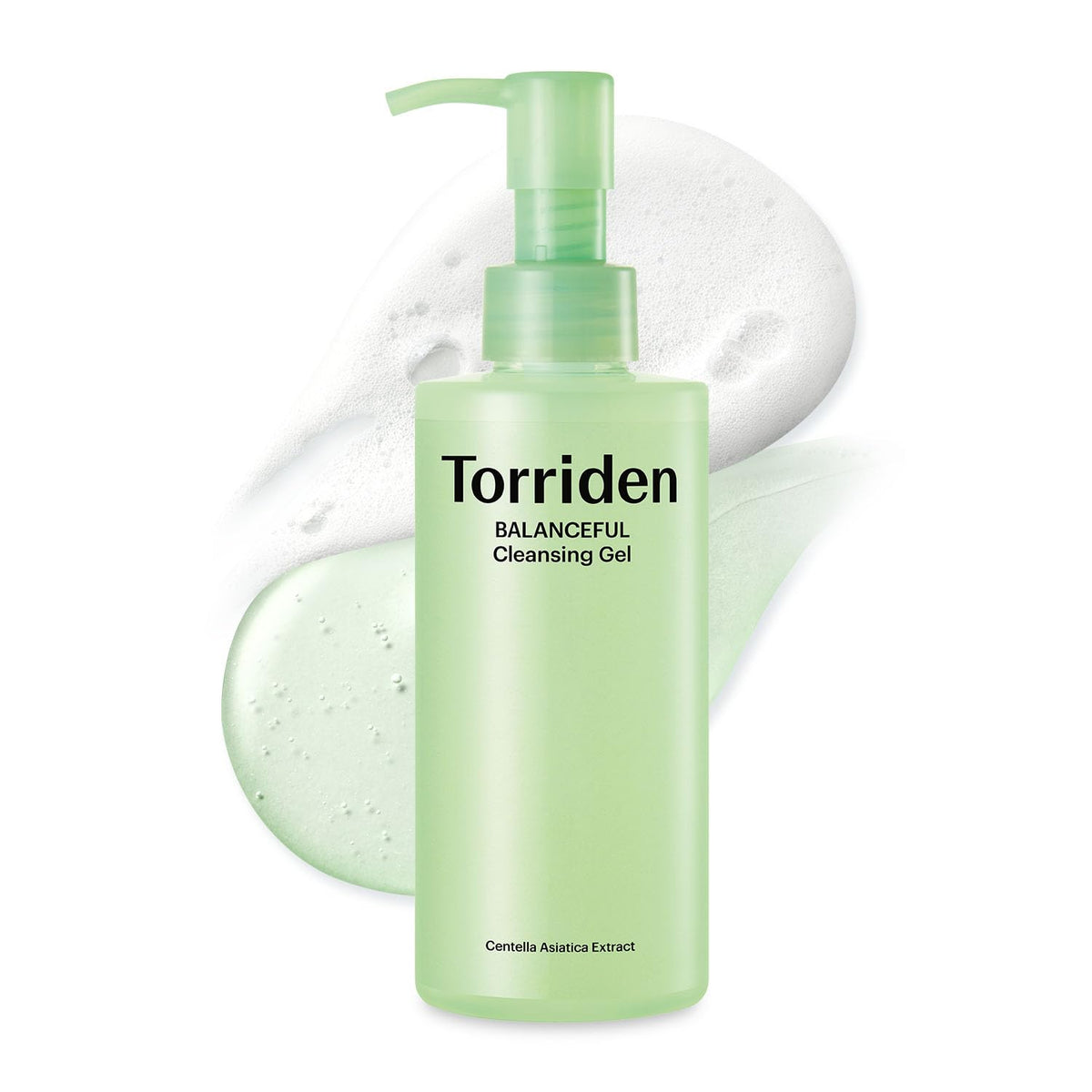 Torriden Balanceful Cleansing Gel bottle front, soothing daily cleanser for sensitive skin.