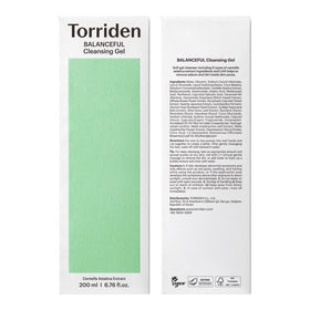 Torriden Balanceful Cleansing Gel routine image, suitable for sensitive and acne-prone skin.