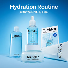 Sustainable and vegan Torriden DIVE IN packaging and formula