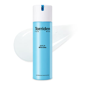 Torriden Dive In for Men all-in-one bottle delivers lightweight hydration.