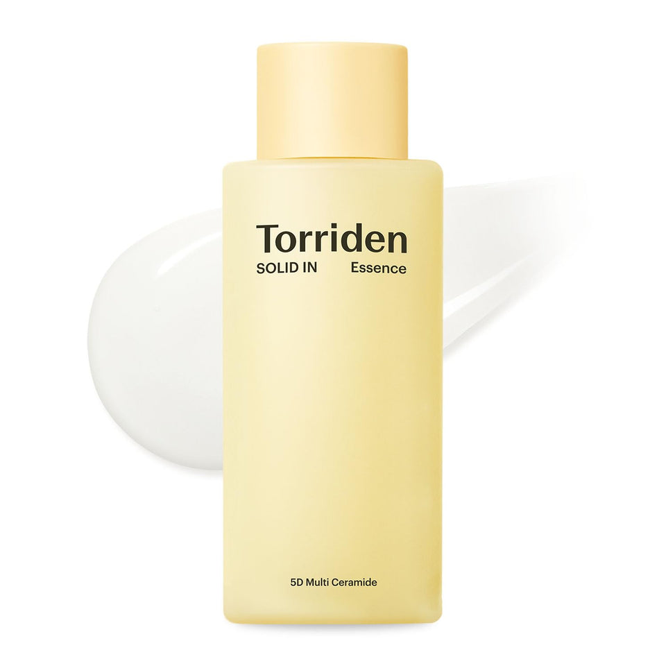 Torriden SOLID IN Ceramide Essence bottle close-up highlighting deep hydration