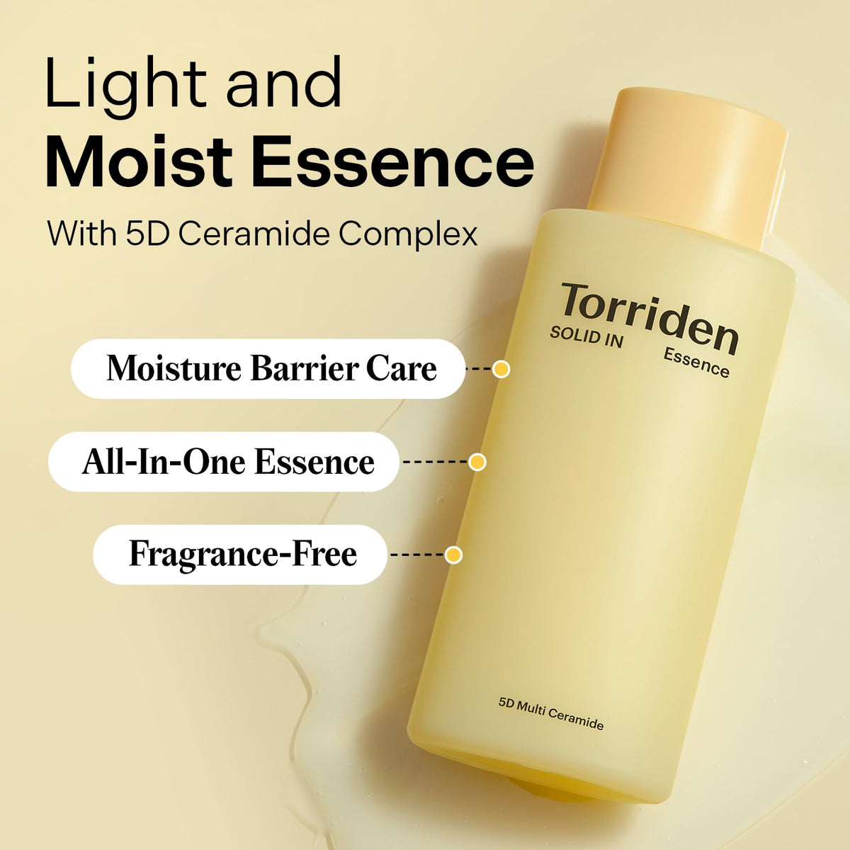 Torriden SOLID IN Ceramide Essence 5D ceramide complex diagram for barrier support