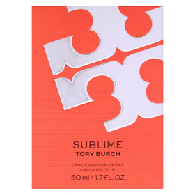 Tory Burch Sublime fragrance label for easy identification