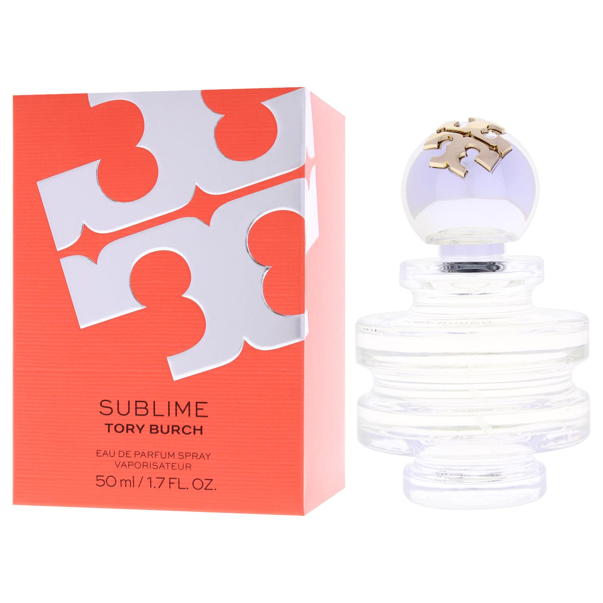 Tory Burch Sublime outer box highlighting premium packaging