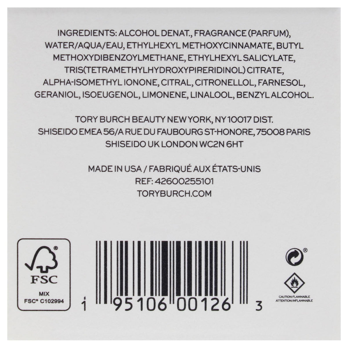 Tory Burch Sublime Rose spray nozzle close-up emphasizing easy application