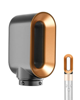 TOSAGE pre-styling dryer nozzle close-up shows nickel-copper finish for durable daily use.