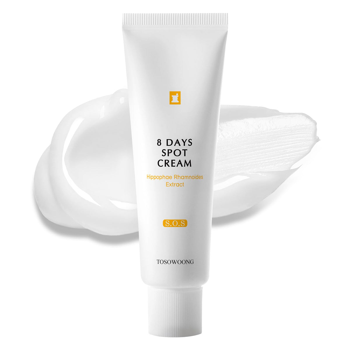 TOSOWOONG 8 Days Spot Cream bottle showing daily-use packaging for easy application