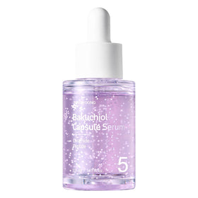TOSOWOONG Bakuchiol Capsule Serum bottle on a clean vanity for daily routine