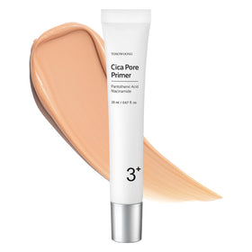 TOSOWOONG Cica Pore Primer bottle front view highlighting pore-minimizing packaging.