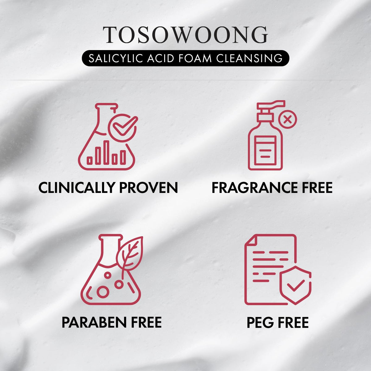 TOSOWOONG Daily cleansing routine for balanced oily skin