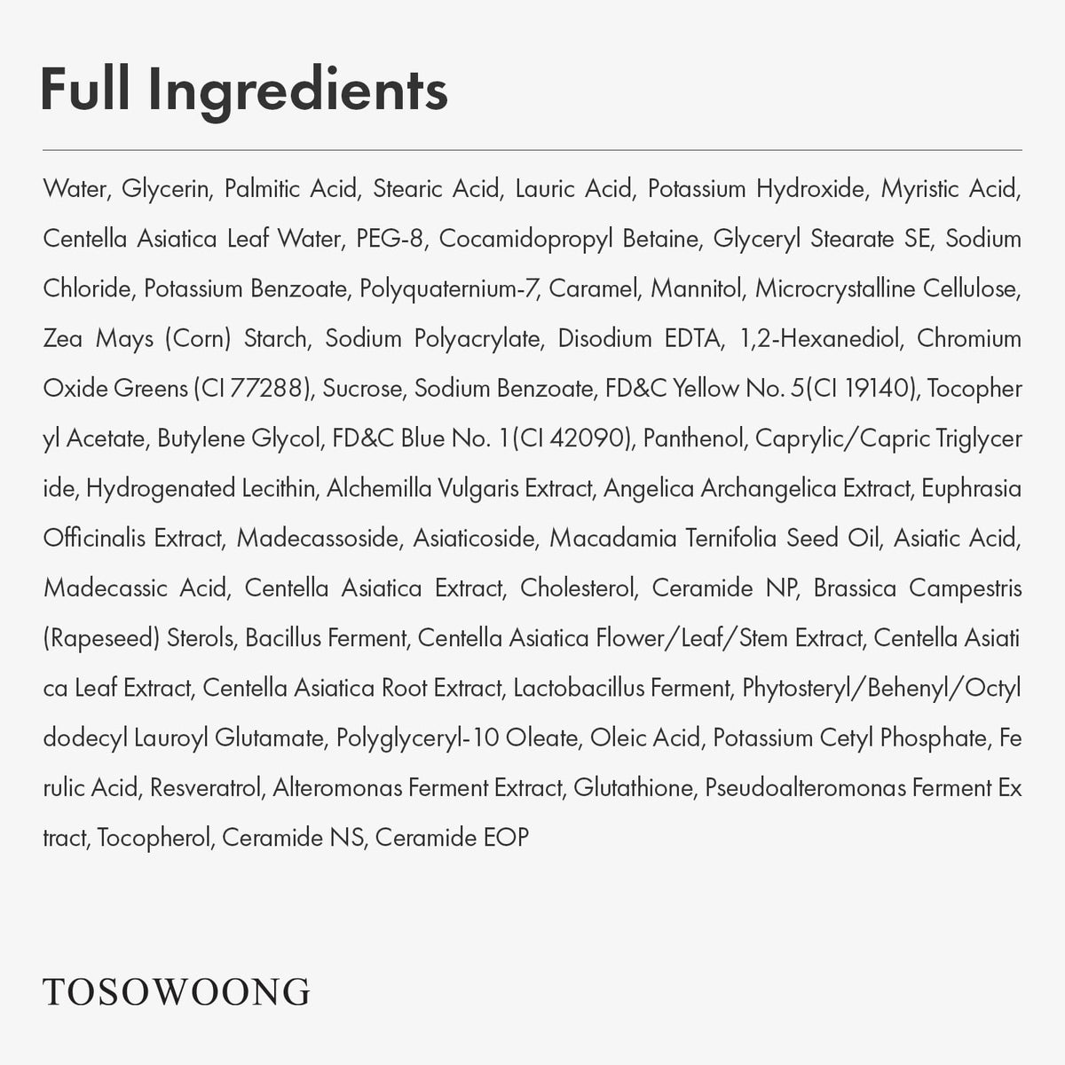 TOSOWOONG daily-use cleanser for sensitive skin leaves skin refreshed after wash.