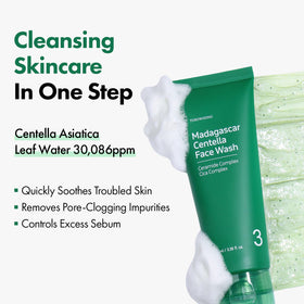 TOSOWOONG Madagascar Centella face wash capsules aid gentle impurity removal.