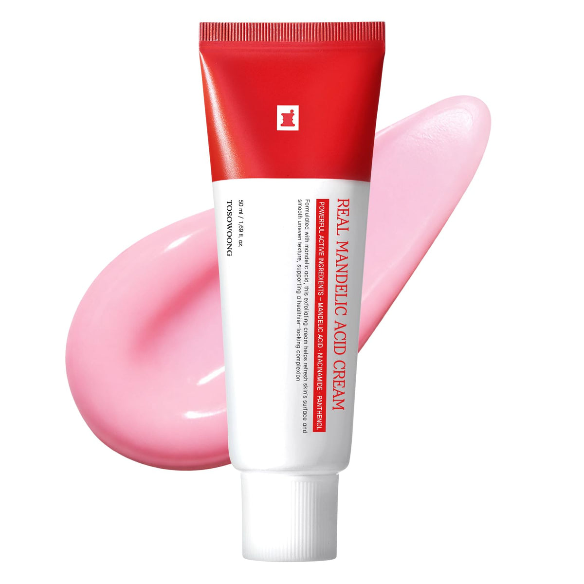 TOSOWOONG Real Mandelic Acid Cream bottle front for gentle exfoliation