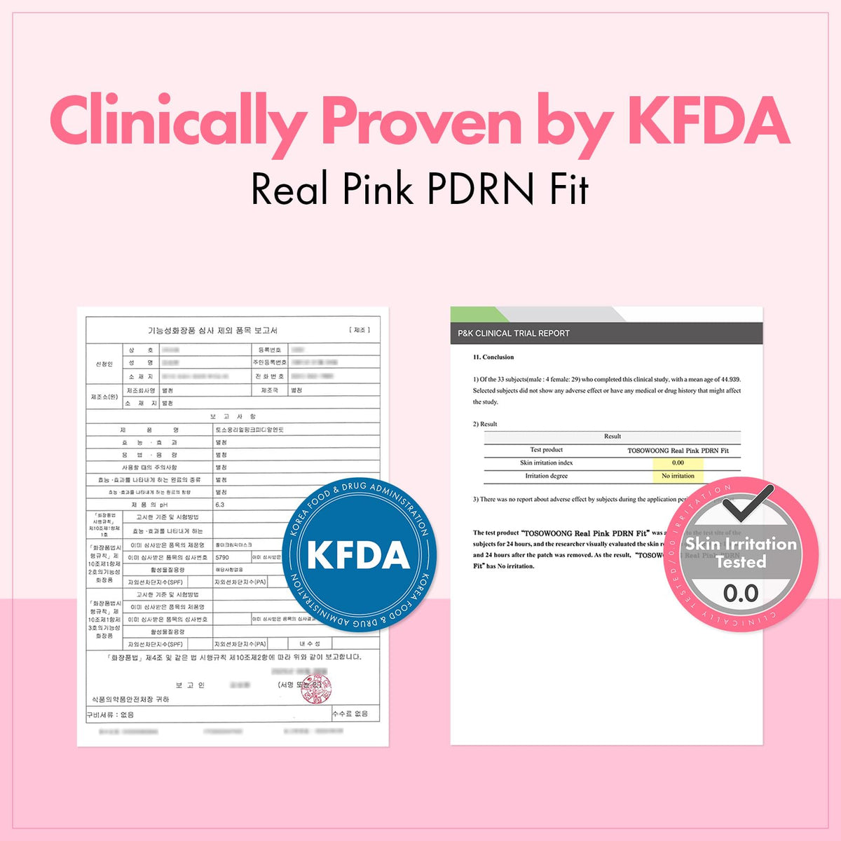 TOSOWOONG Real Pink PDRN Fit mask close-up highlights peptides for elasticity.