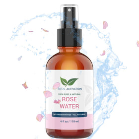 Total Activation Rose Water lifestyle spray for refreshing hair and body routines.