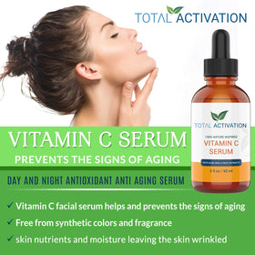 Total Activation Vitamin C Serum glow closeup communicates your skin’s healthy radiance.