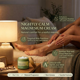 TotalRelief fast-absorbing cream being massaged into shoulder area