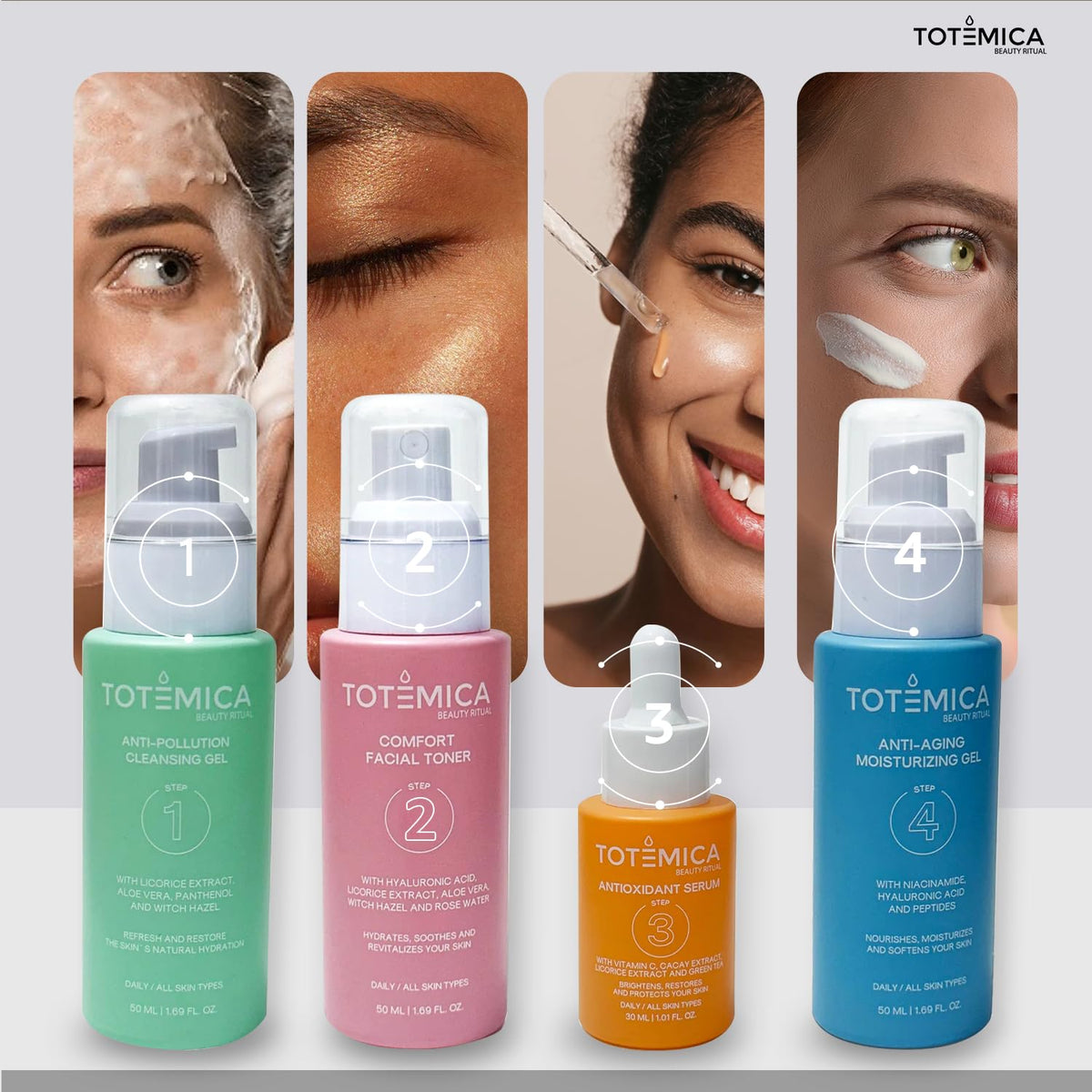 Totemica cruelty-free label close-up signaling ethical vegan skincare choice