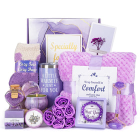 Totiro Mother's Day gift basket blanket: plush throw for cozy evenings.
