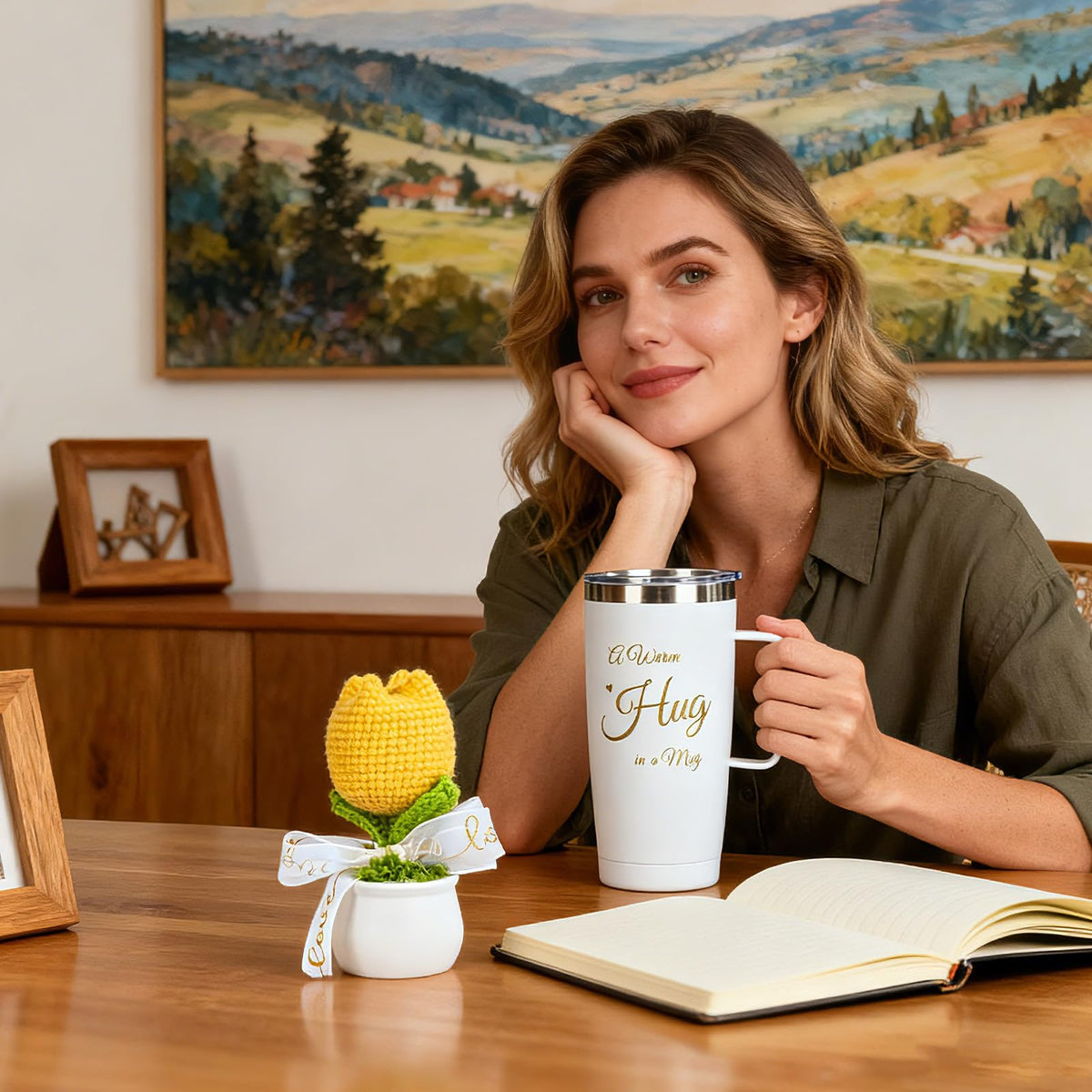 Totiro rose-scented candle enhancing a calming ambiance