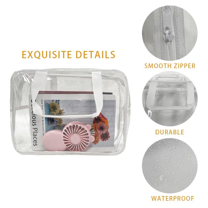 TotePrint clear pouch organized makeup storage for quick at-a-glance access.