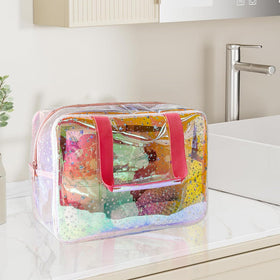 Interior layout helps organize cosmetics and daily essentials.