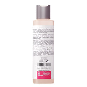 TOUCH alcohol-free toner ingredients panel emphasizes clean, vegan formulation.