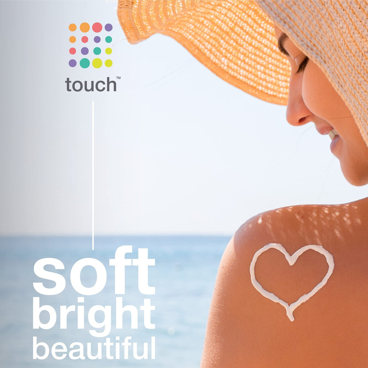 TOUCH Face, neck, and body sunscreen moisturizer for daily use.