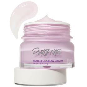 Touch in Sol Pretty Filter Waterful Glow Cream bottle showing lightweight hydration on skin.