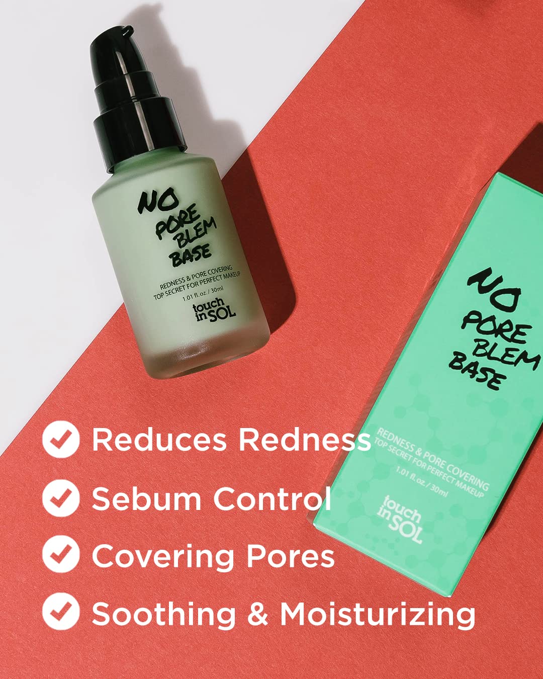Touch In Sol primer packaging box ready for daily makeup use