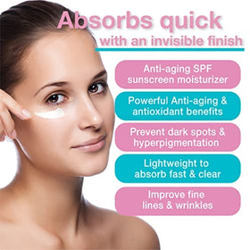 TOUCH Vitamin C and E formula with green tea and hyaluronic acid in pump.