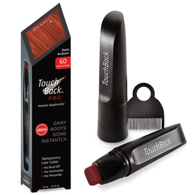 TouchBack Pro gray root marker bottle shows real hair color for seamless gray coverage.