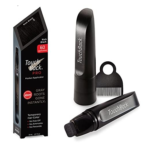 TouchBack Pro gray root touch up marker applying quick gray coverage