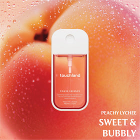 Touchland Fruity Crush fragrance mist bottle offers a bright fruity aroma.