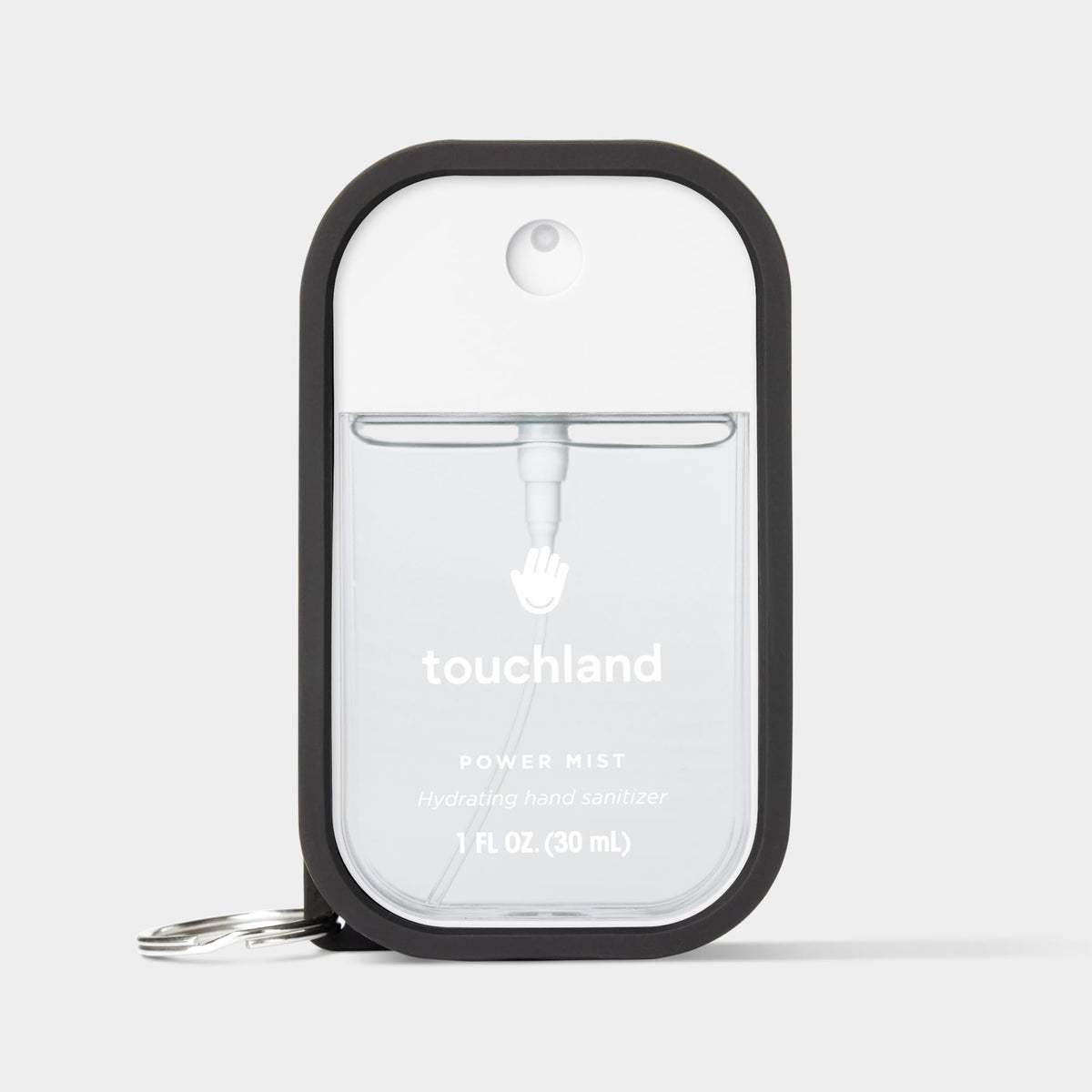 Touchland case with keyring attached for hands-free everyday carry.