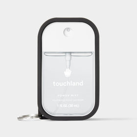 Touchland case with keyring attached for hands-free everyday carry.