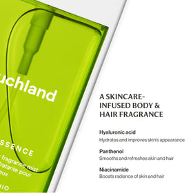 Versatile body use with hydrating, refreshing fragrance in a single mist.