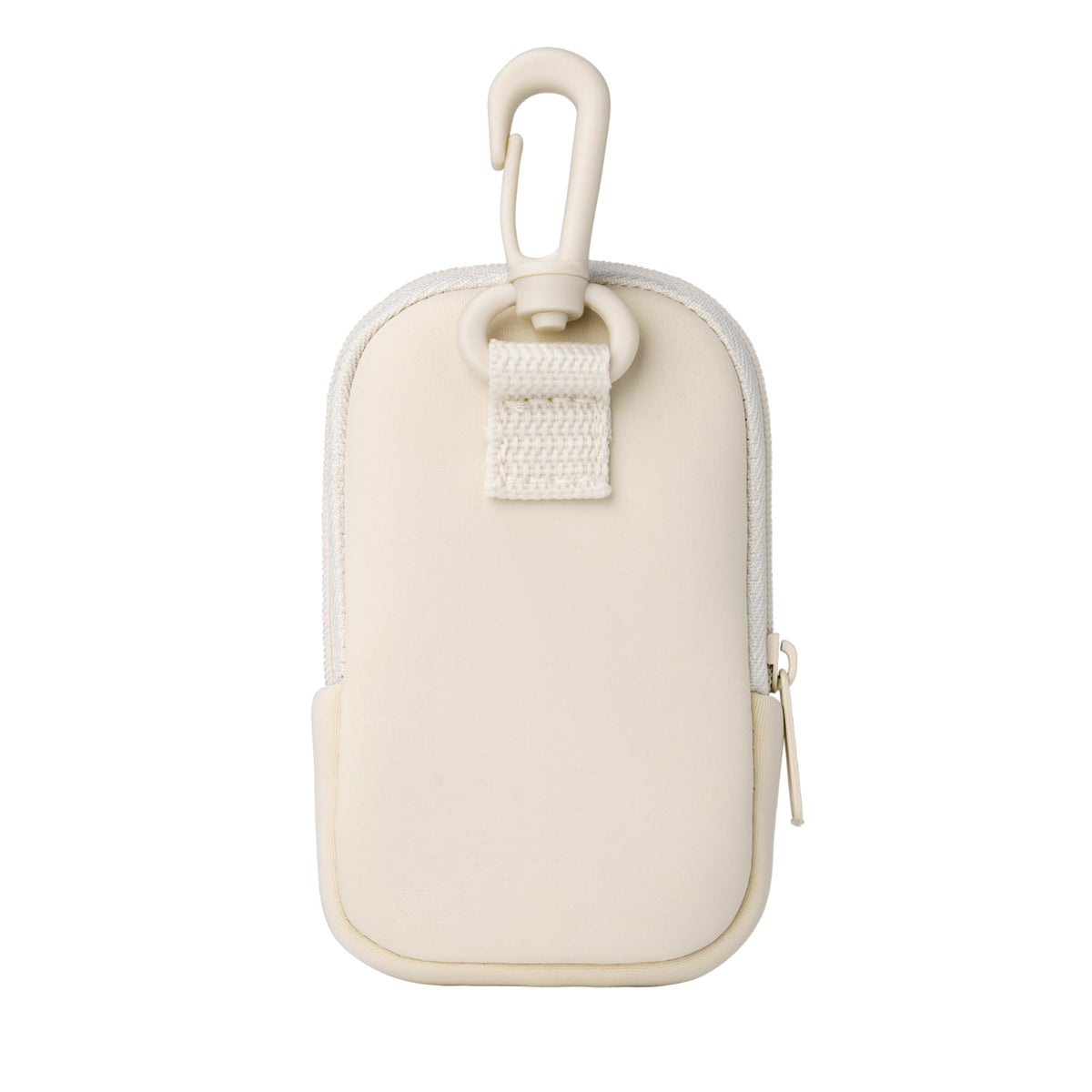 Touchland Touchette pouch attached to belt loop for quick access.