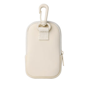 Touchland Touchette pouch attached to belt loop for quick access.