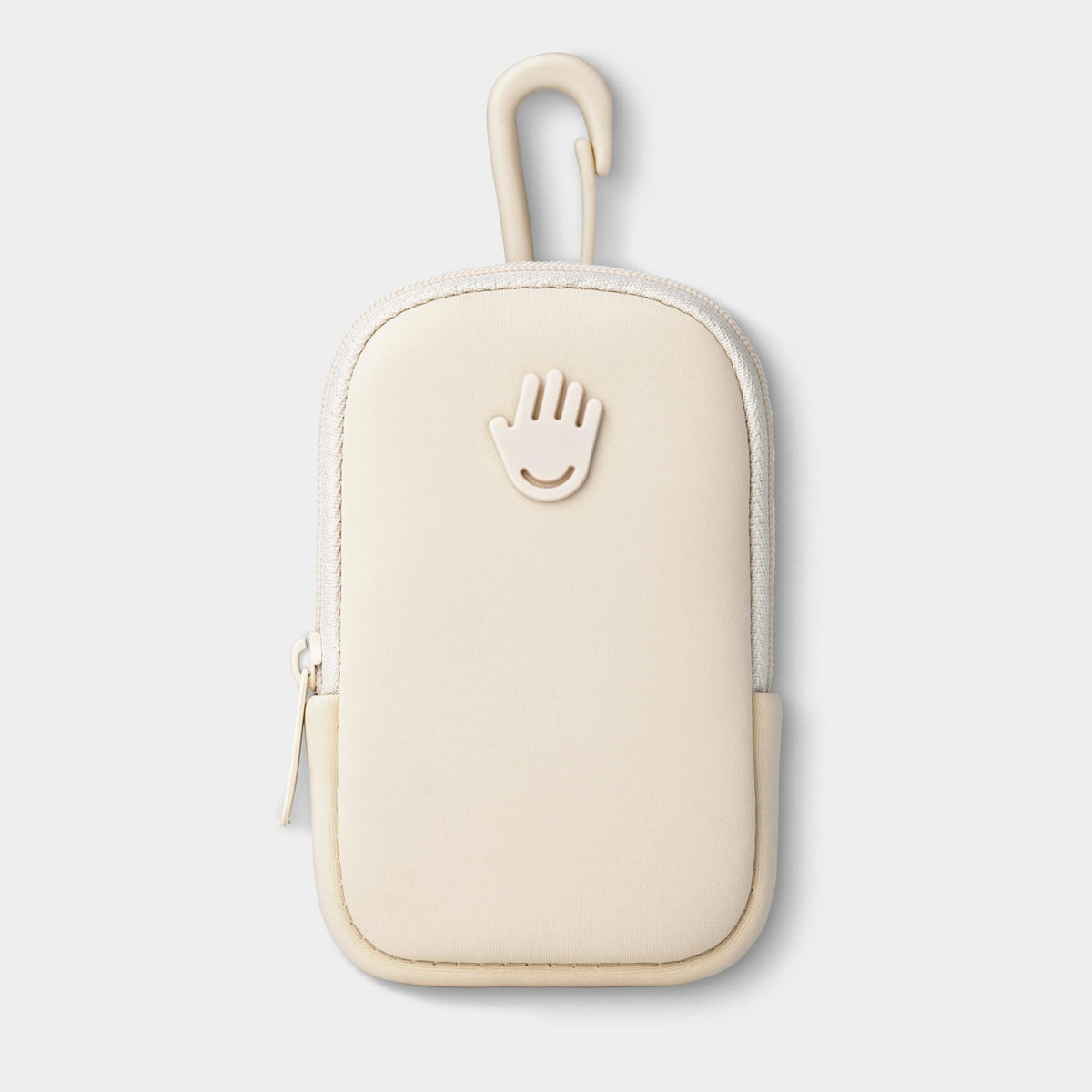 Touchland Touchette pouch with snap hook attachment for bags.