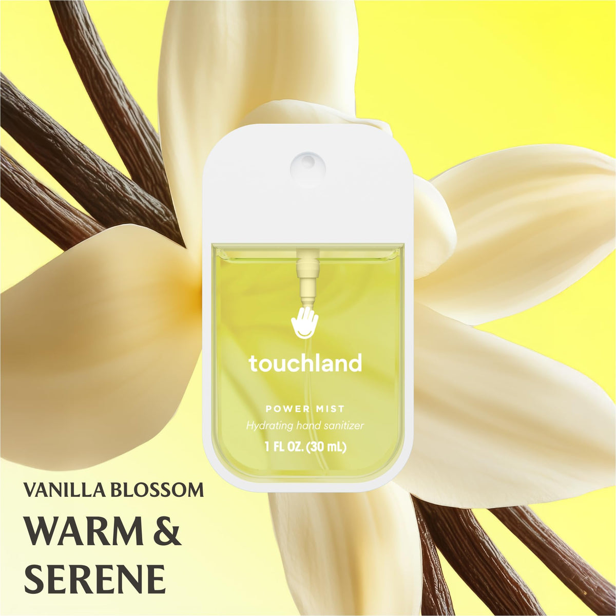 Travel-friendly Touchland Vanilla Indulgence gift set packaging