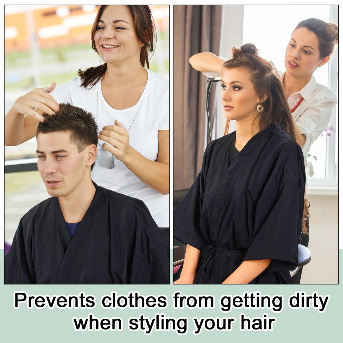 Toulite women haircut cape suitable for professional services and at-home grooming.