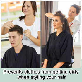 Toulite women haircut cape suitable for professional services and at-home grooming.