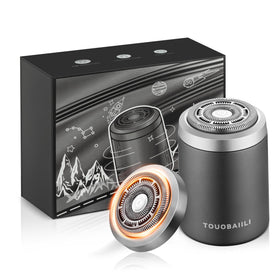 Touobaiili electric foil shaver front view for quick, comfortable daily grooming.