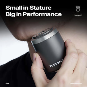 Touobaiili shaver side profile highlighting ergonomic grip for easy handling.