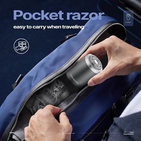 Touobaiili shaver travel case guard protecting blades during transit.
