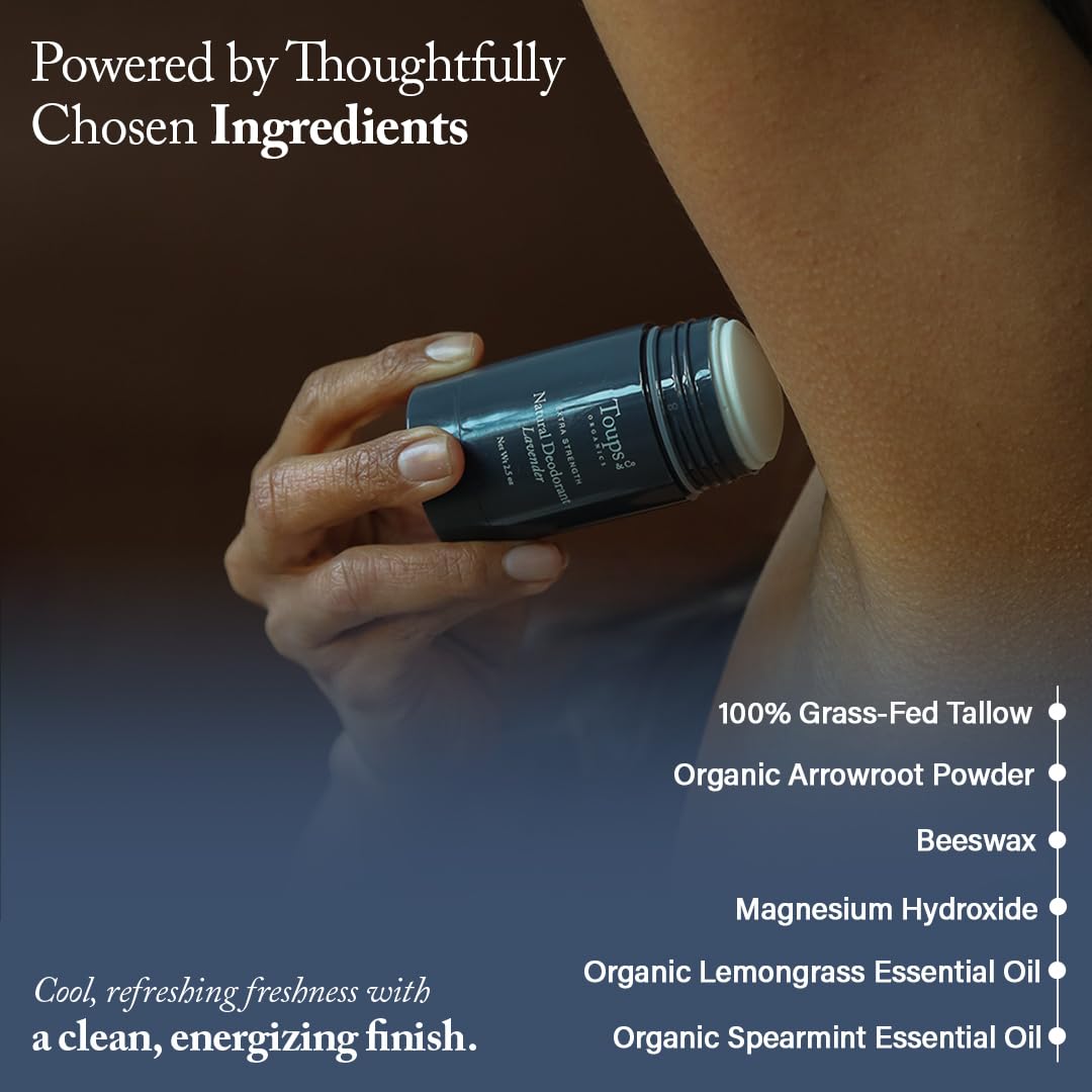Packaging shot of Toups & Co deodorant with aluminum-free protection.