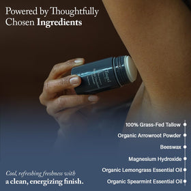 Packaging shot of Toups & Co deodorant with aluminum-free protection.